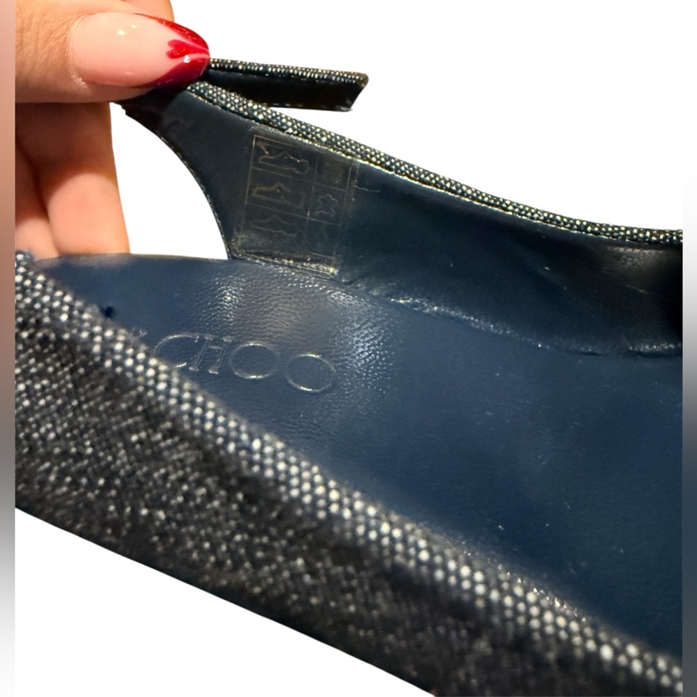 Jimmy Choo Denim and Cork wedge Heels - Picture 6 of 7